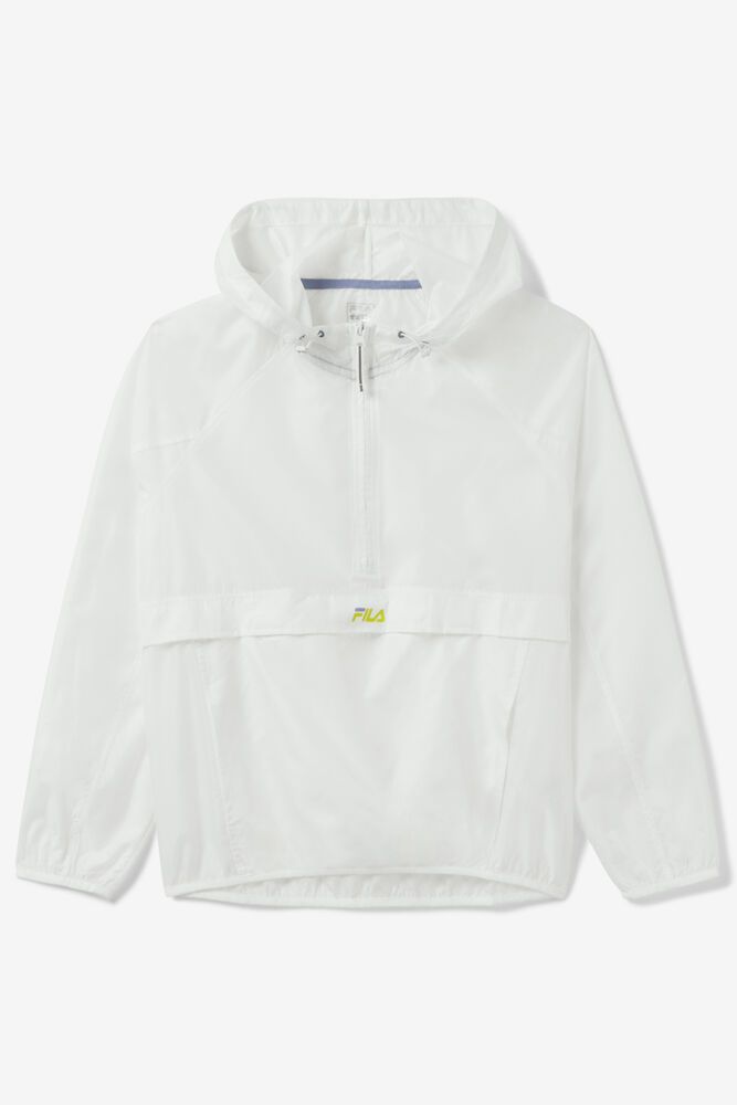 Fila Hoodie Pursue It Windbreaker Womens White - India WXY-745186